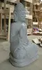 Artikelbild 3 des Artikels “Sitzender Buddha aus Flussstein in Abhaya-Position - Geste der Furchtlosigkeit, H.60 cm. Unikat “